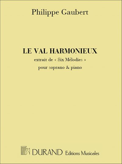 P. Gaubert: Val Harmonieux Chant-Piano , GesKlav