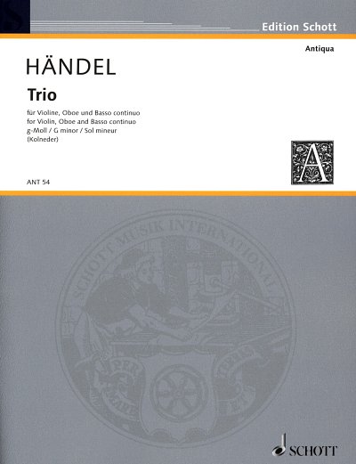 G.F. Händel: Trio, VlObBc (Pa+St)
