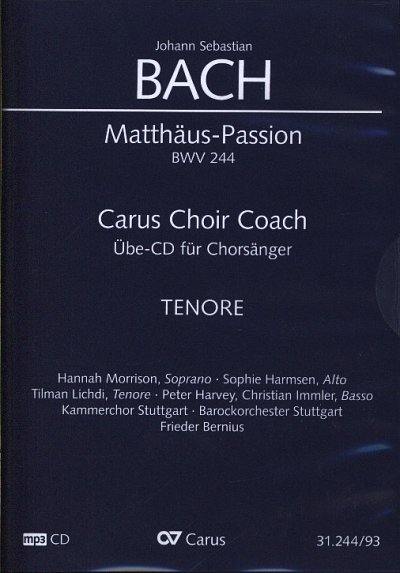 J.S. Bach: Matthäus-Passion BWV 244, GesGchOrch (Ch-CD-T)