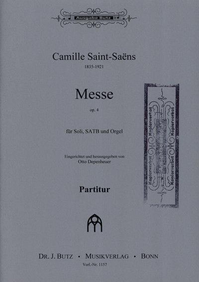 C. Saint-Saens: Messe Op 4