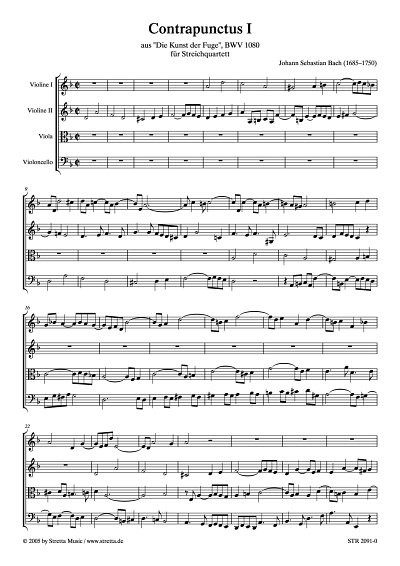DL: J.S. Bach: Contrapunctus I aus 