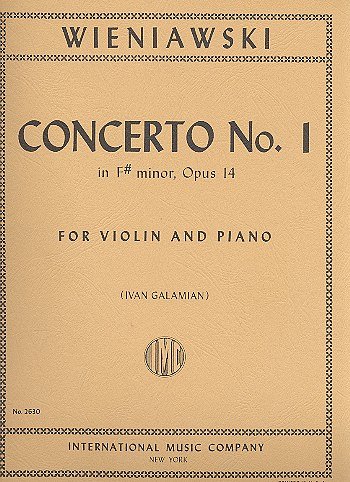 H. Wieniawski: Concerto N. 1 Fa Diesis M., VlKlav (KlavpaSt)