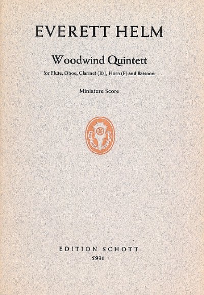 H. Everett: Holzbläser-Quintett , FlObKlHrFg (Stp)