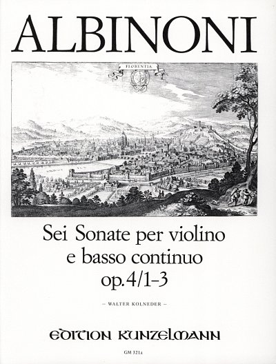 T. Albinoni et al.: 6 Sonaten, Band 1 d-Moll/e-Moll/F-Dur op. 4/1-3