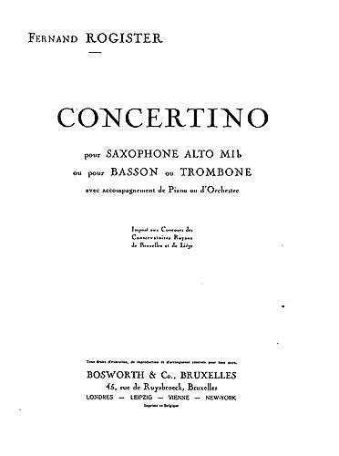 Rogister, F Concerto (Bu)