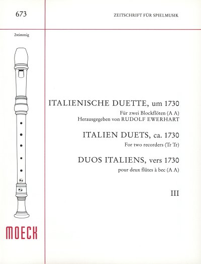 R. Ewerhart: Italienische Duette (um 1730), 2Ablf (SpPart)