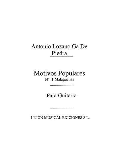 A. Lozano Garcia de : Motivos Populares 1, Git