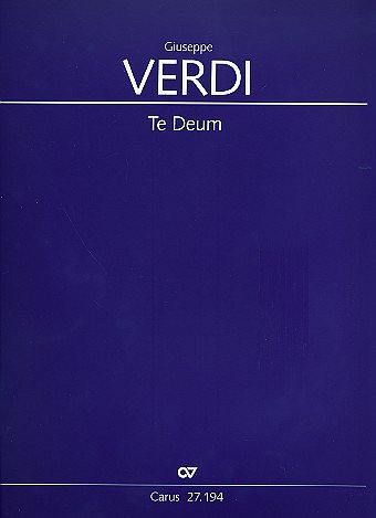G. Verdi: Te Deum (Part.)
