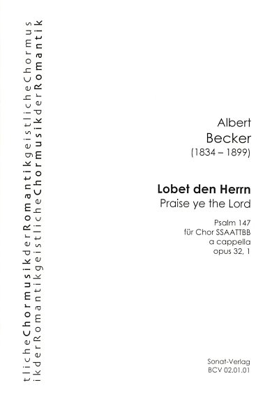 A. Becker: Lobet den Herrn G-Dur op. 32, 1, GCh (Part.)