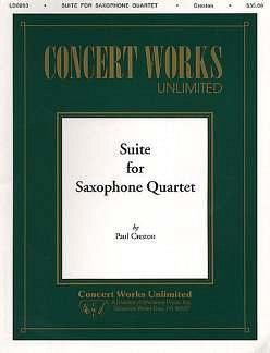 P. Creston: Suite For Saxophone Quartet, 4Sax (Pa+St)