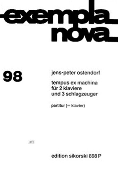 Ostendorf Jens Peter: Temous Ex Machina Exempla Nova