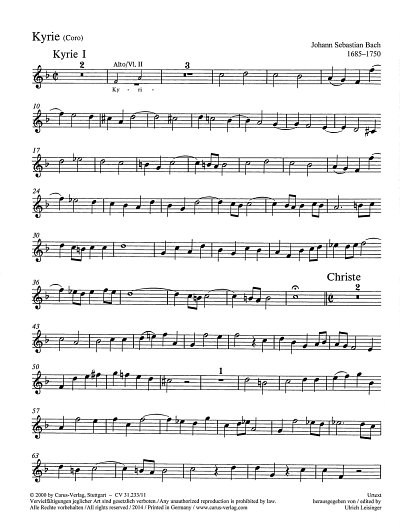 J.S. Bach: Missa in F F-Dur BWV 233