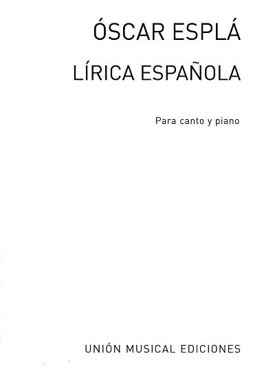 �. Esplá: Lirica española 3
