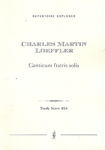 Canticum fratris solis für Gesang und (Stp)