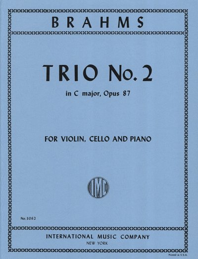 J. Brahms: Trio N. 2 In Do Op. 87