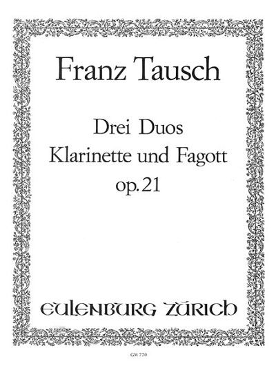 T.F. Wilhelm: 3 Duos für Klarinette und Fagott op.  (Stsatz)
