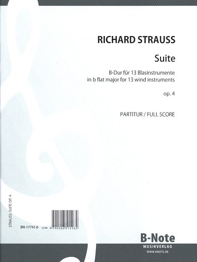 R. Strauss: Suite B-Dur op. 4, Blas/Posch (Part.)