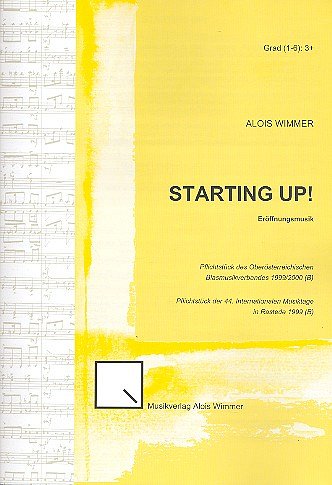 A. Wimmer: Starting up! op. 32, Blaso (Part.)