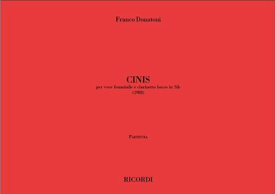 F. Donatoni: Cinis (Part.)