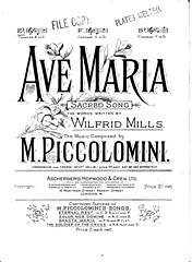 M. Piccolomini et al.: Ave Maria