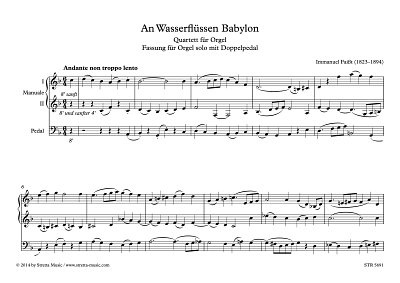 DL: I. Faisst: An Wasserfluessen Babylon, Orgel