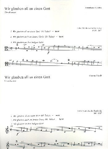 F. Mendelssohn Bartholdy: Wir glauben all an einen Gott MWV A 12