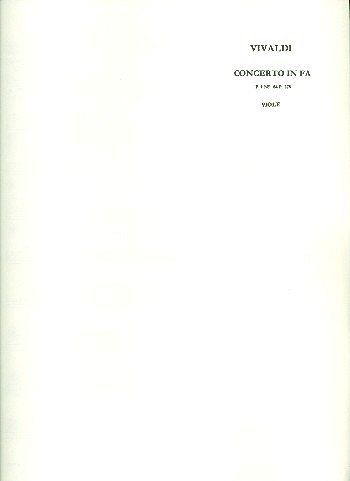 A. Vivaldi: Konzert für 3 Violinen F-Dur RV , 3VlStrBc (Vla)