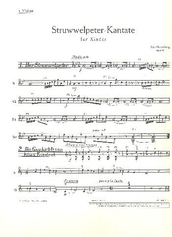 H. Kurt: Der Struwwelpeter op. 49  (Vl1)