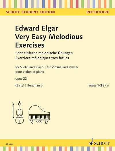 DL: E. Elgar: Sehr einfache melodische Übungen, VlKlav (Pa+S