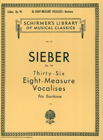 36 Eight-Measure Vocalises, Op. 96 (Bu)