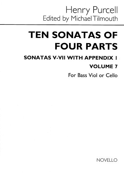 H. Purcell: Ten Sonatas Of Four Parts For Cello (V-VII), Vc