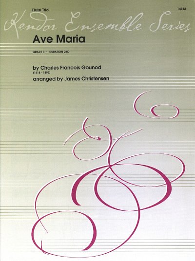 C. Gounod: Ave Maria, 3Fl