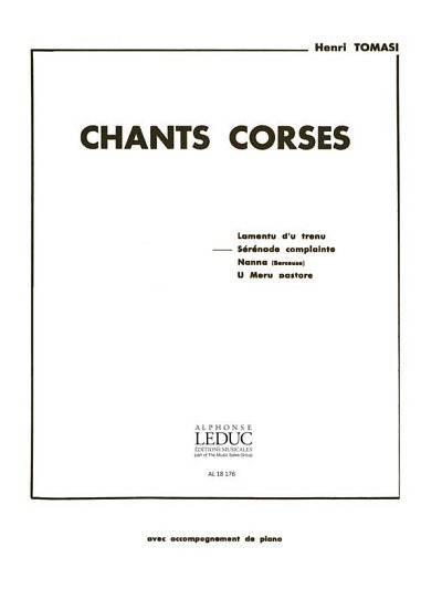 H. Tomasi: Chants corses No.2, GesMKlav (Part.)