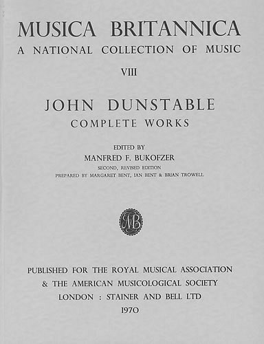 J. Dunstable: Complete Works, Ges+ (Part.)