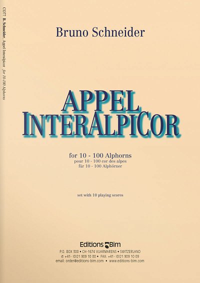 B. Schneider: Appel interAlpiCor, 10-100Alph (Stsatz)