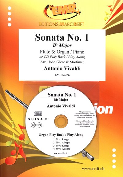 A. Vivaldi: Sonata No. 1, FlKlav/Org (+CD)