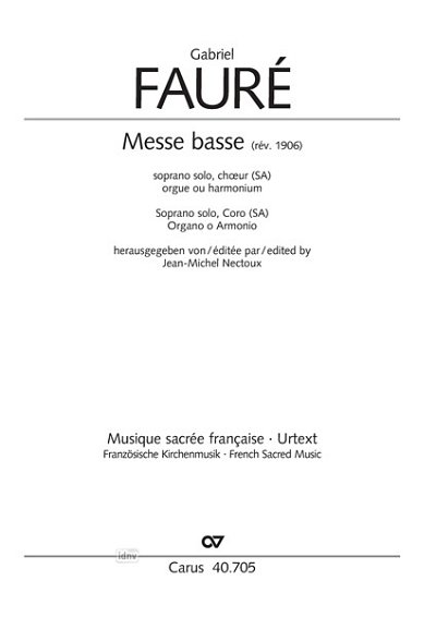 DL: G. Fauré: Messe basse As-Dur (1881rev, 1906) (Part.)