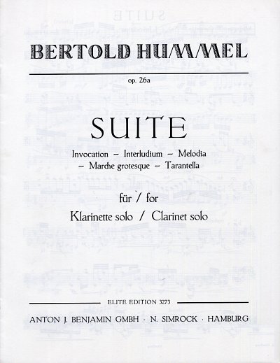 B. Hummel: Suite op. 26a , Klar