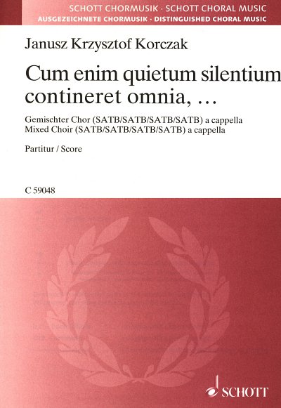J.K. Korczak: Cum enim quietum silentium contineret omnia, ...