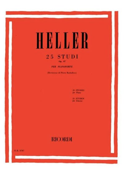 S. Heller: 25 Studi Op. 47, Klav