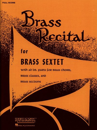 Brass Recital for Brass Sextet, Blech6 (Part.)