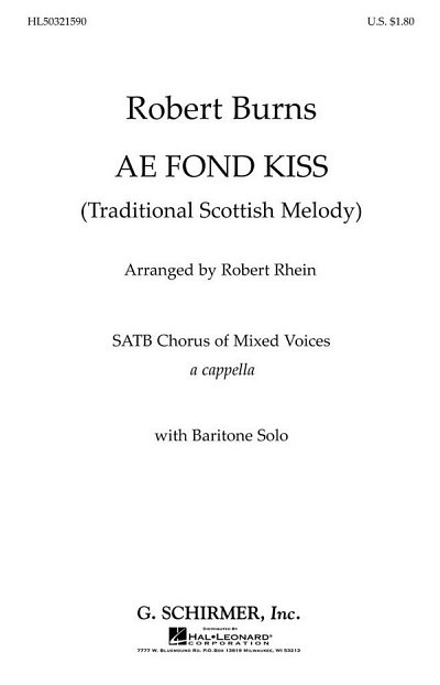 (Traditional): Ae Fond Kiss (Chpa)