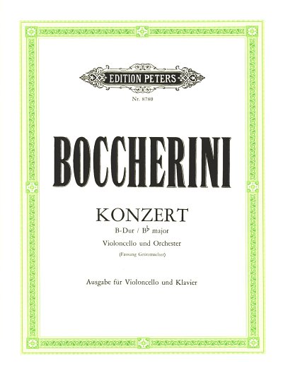 L. Boccherini: Konzert für Violoncello un, VcKlav (KlavpaSt)