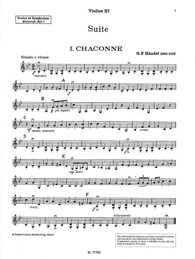 Gradus ad Symphoniam - Mittelstufe Band 1  Vl.III