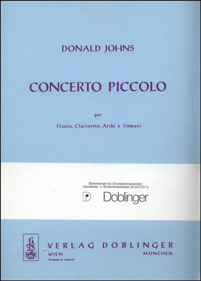 Johns Donald: Concerto Piccolo
