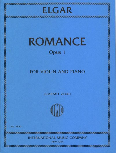 E. Elgar: Romance op. 1, VlKlav (KlavpaSt)