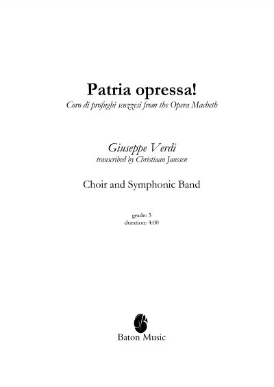 G. Verdi: Patria oppressa!