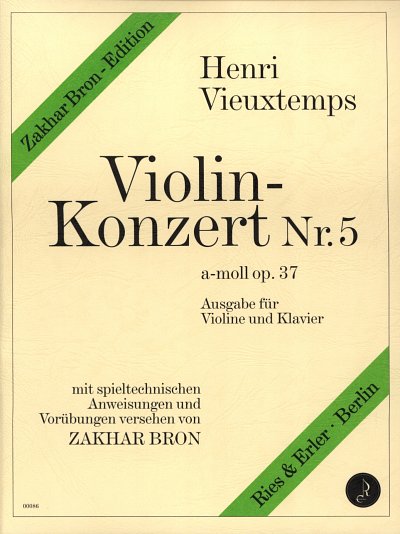 H. Vieuxtemps: Concerto 5 A-Moll Op 37 - Vl Orch
