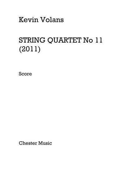 K. Volans: String Quartet No.11, 2VlVaVc (Part.)