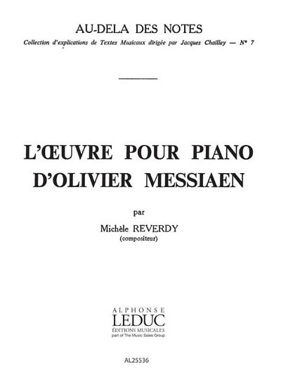 l'Oeuvre pour Piano d'Olivier Messiaen, Klav